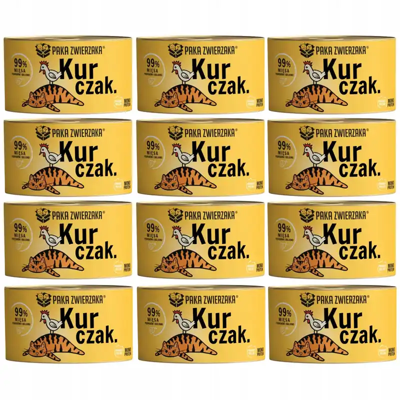 Ostatnia szansa Paka Zwierzaka monobiałkowa karma mokra dla kota kurczak 12 x 200g Mono Protein
