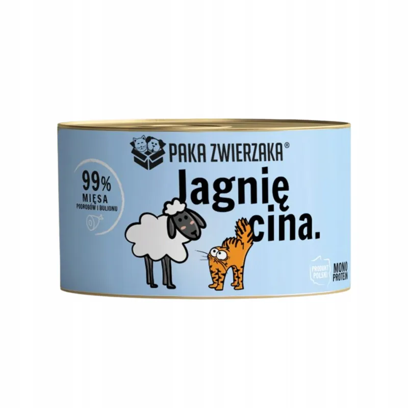Paka Zwierzaka monobiałkowa karma mokra dla kota jagnięcina 200g Mono Protein Wyjątkowa oferta