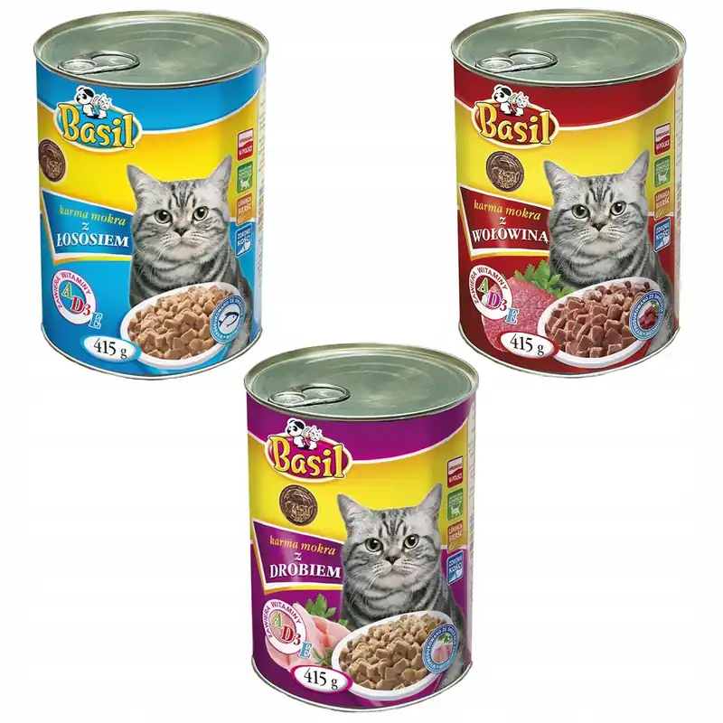 Kup online BASIL Karma mokra dla kota MIX Smaków 3x415g