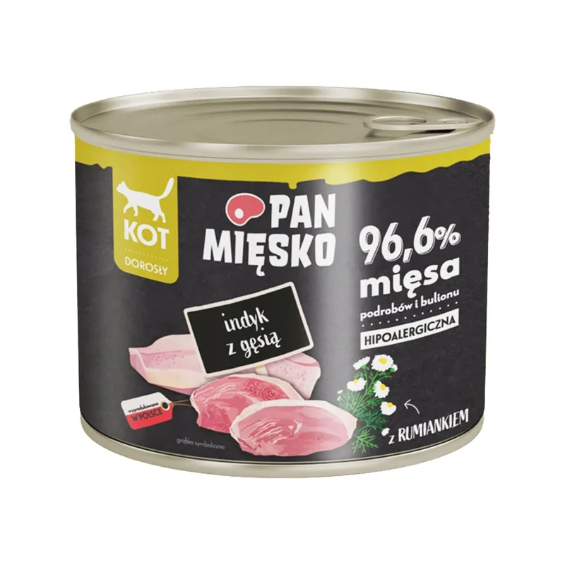 Pan Mięsko karma dla kota mokra Indyk Gęś 200g Taniej