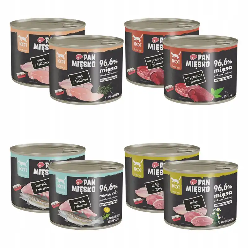 Pan Mięsko Karma dla kota mokra Mix 8 x 200g Sprawdź teraz