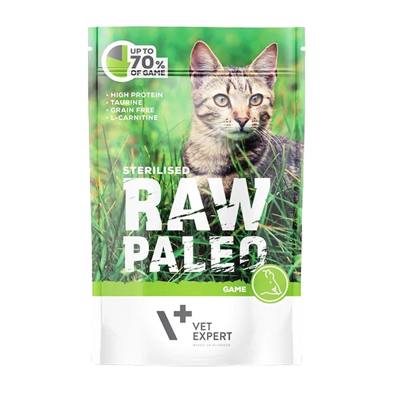 Zamów dziś Raw Paleo Sterilised Karma mokra dla kota Dzik 100g Bezzbożowa