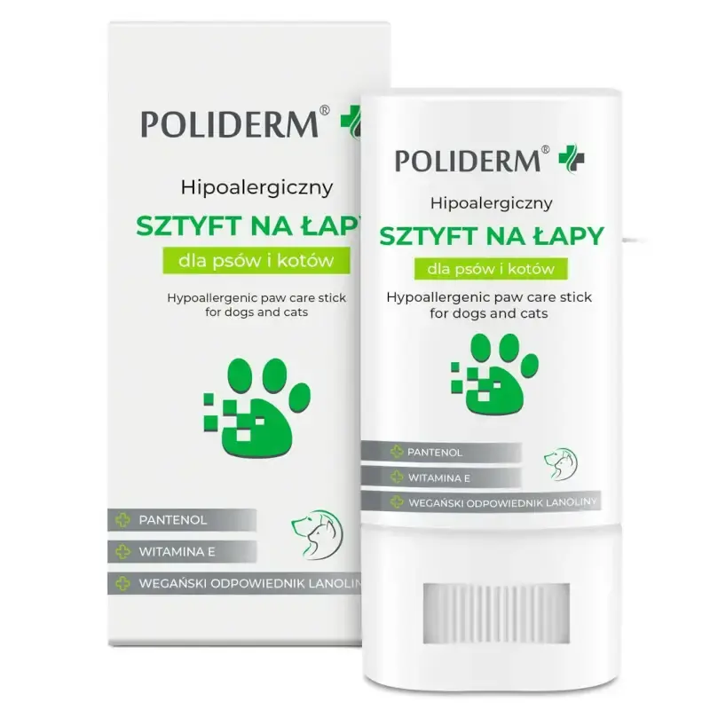 Dodaj do koszyka JM Sante Poliderm® - hipoalergiczny, ochronny sztyft na łapy, 14.5g