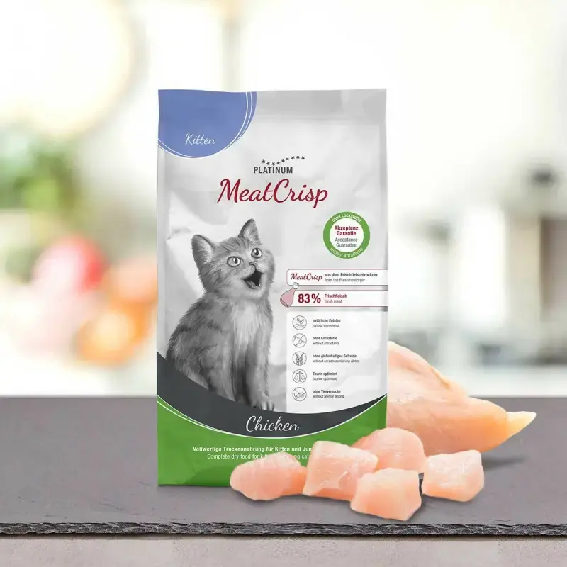 PLATINUM MeatCrisp Kitten Chicken - Pełnoporcjowa karma dla kociąt z kurczakiem Popularny
