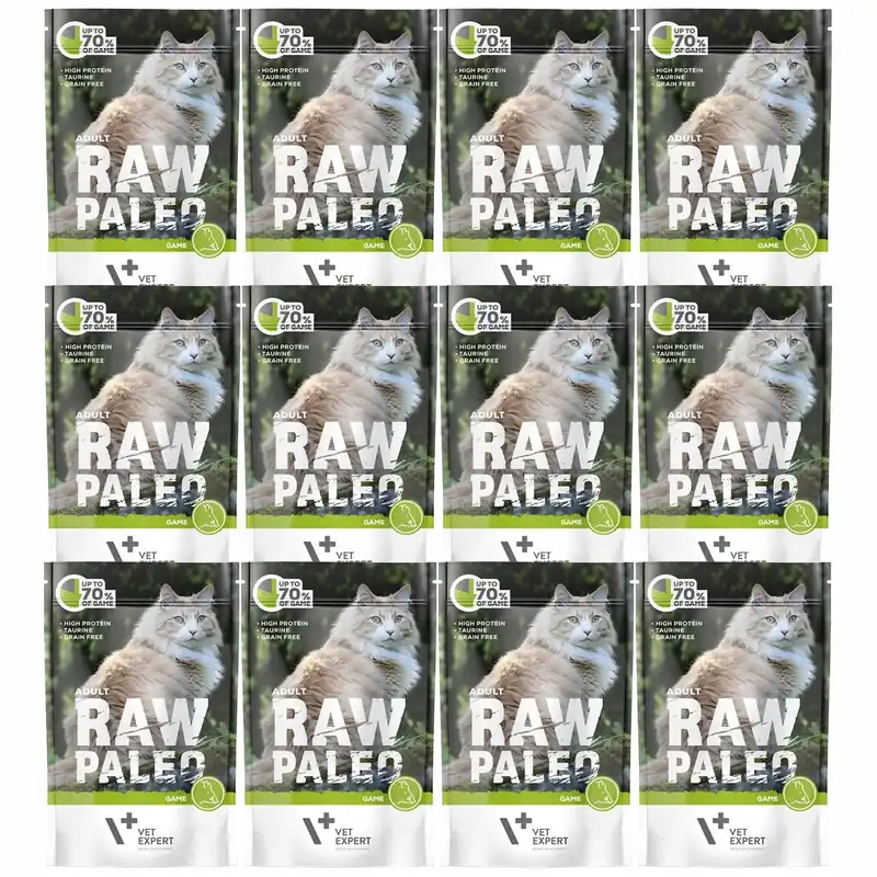 Raw Paleo Karma mokra dla kota Dziczyzna 12 x 100g Bezzbożowa Dodaj do koszyka