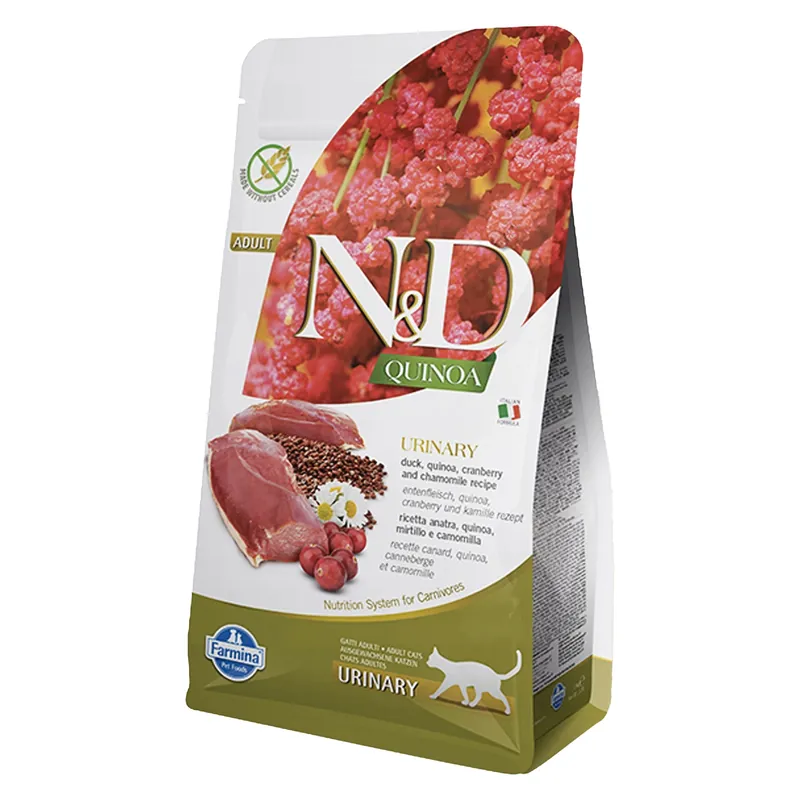 FARMINA N&D QOINOA URINARY zdrowa karma sucha dla kota Kaczka 5kg Cena promocyjna