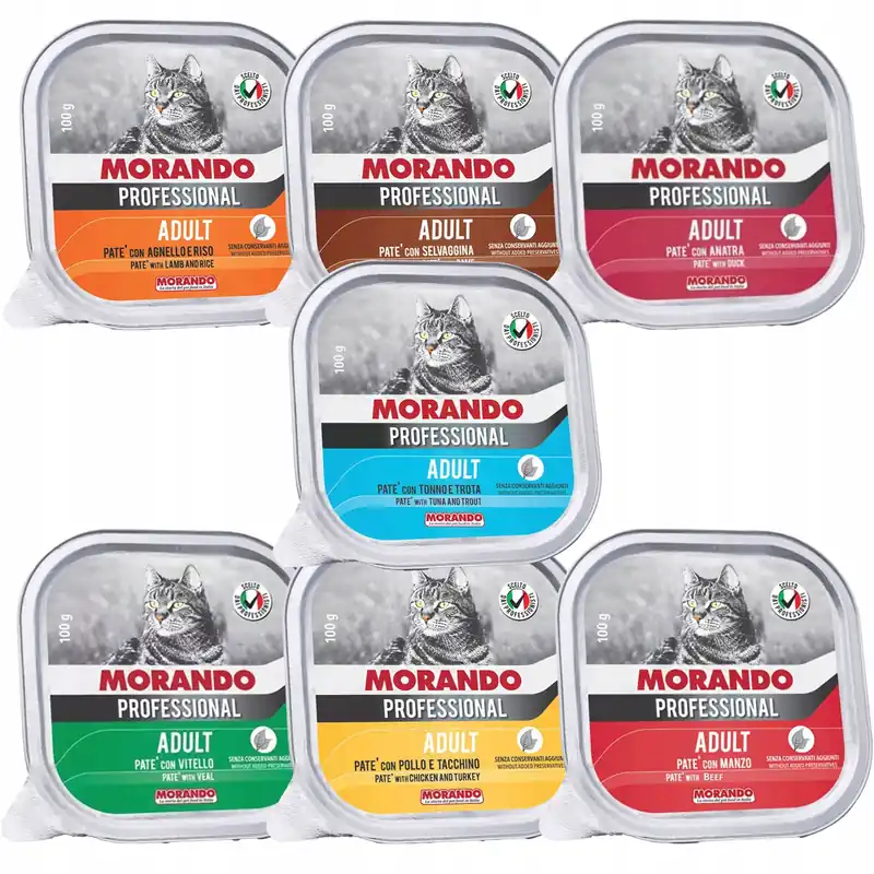 Morando Pro karma mokra dla kota mix smaków 7 x 100g Ograniczona ilość