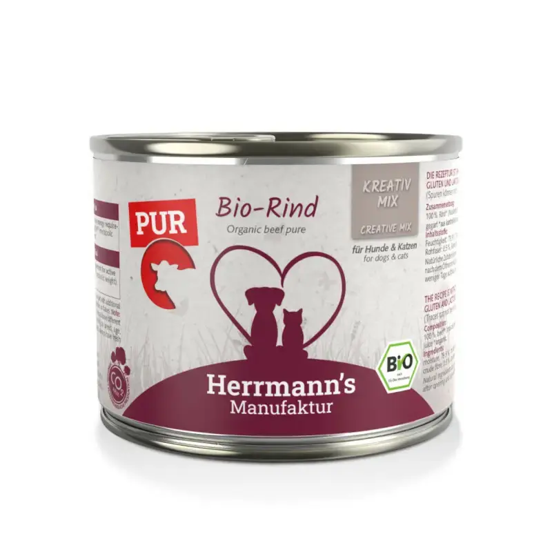 HERRMANN‘S Manufaktur Kreativ Rind Pur - karma mokra, dla dorosłych psów i kotów 100% wołowina Kup online