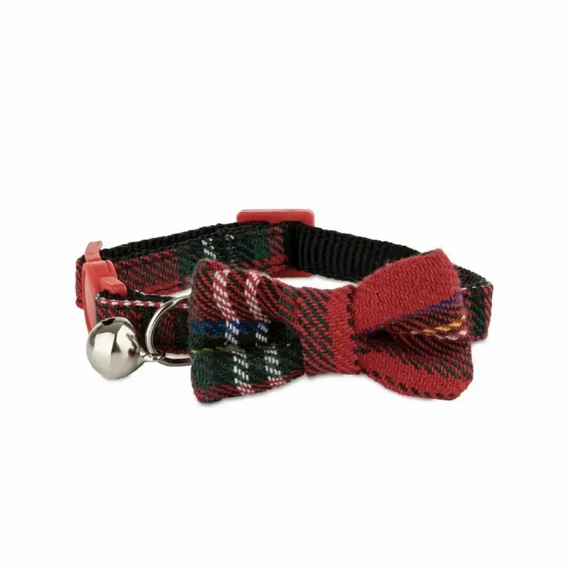 Nowość BARRY KING Obroża dla kota, szkocka krata, 10 mm x 18 - 24 cm