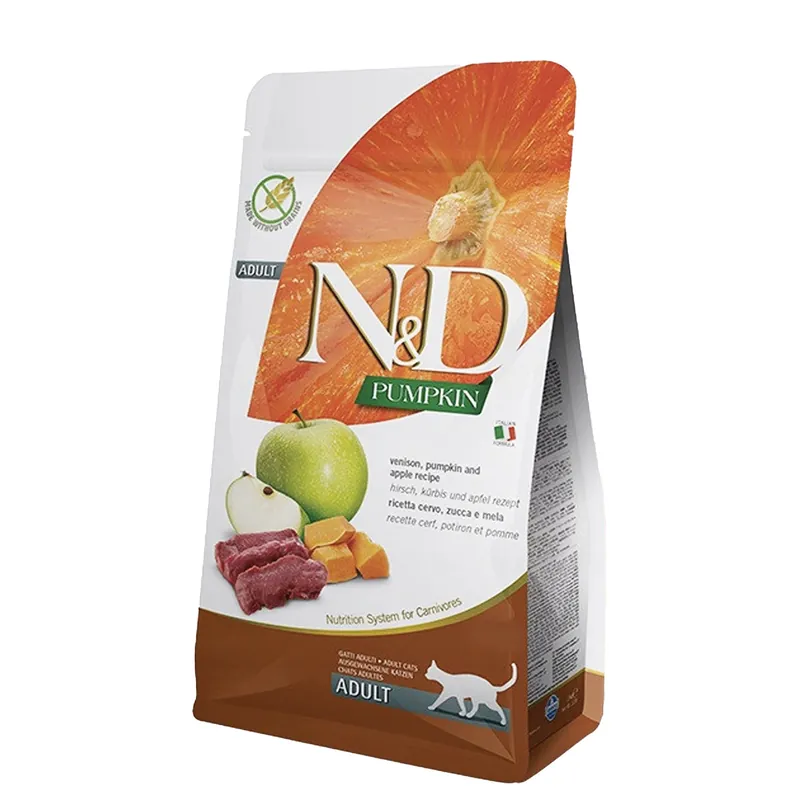 FARMINA N&D PUMPKIN zdrowa karma sucha dla kota Dziczyzna Jabłko 300g Nowość