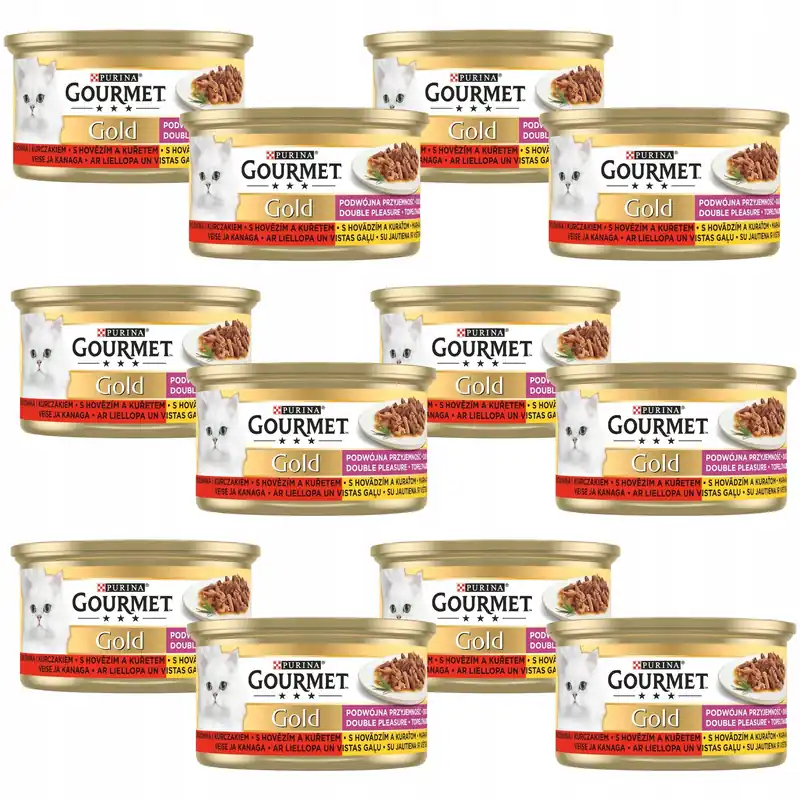 Oferta czasowa PURINA Gourmet Gold karma mokra dla kota Wołowina 12 x 85g