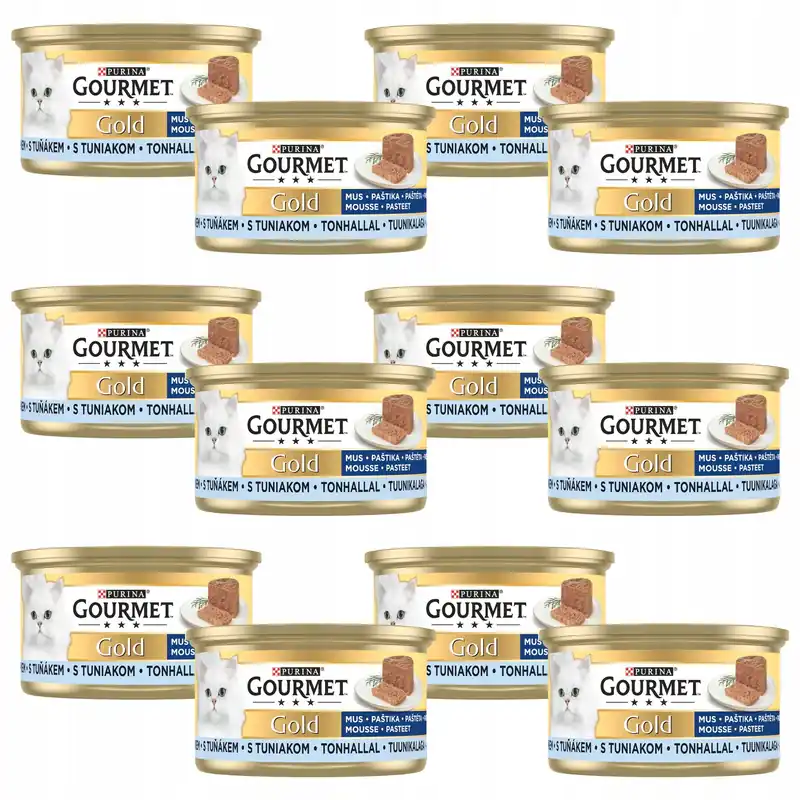 Okazja PURINA Gourmet Gold karma mokra dla kota mus Tuńczyk 12 x 85g