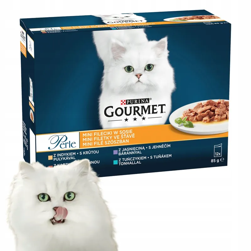 PURINA Gourmet Perle karma mokra dla kota mix smaków 12 x 85g Rabat