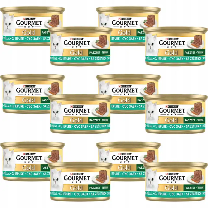 Ostatnia szansa PURINA Gourmet Gold karma mokra dla kota pasztet Królik 12 x 85g