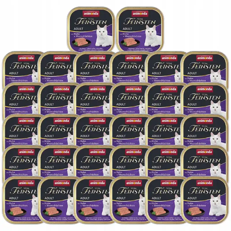 ANIMONDA Vom Feinsten Adult mokra karma kota Kurczak Owoce Morza 32 x 100g Wyprzedaż