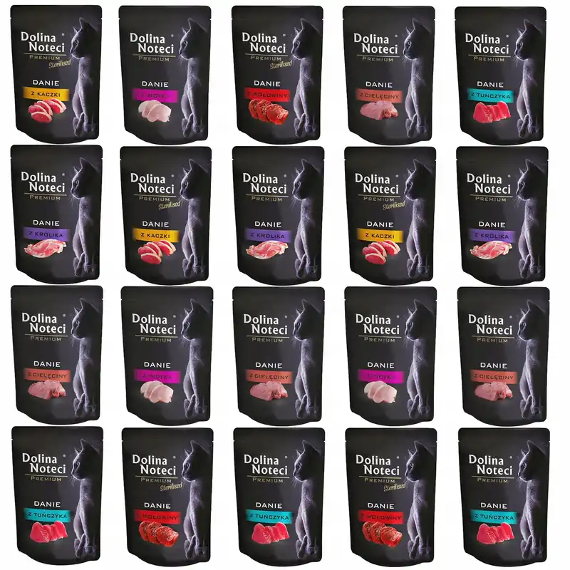Zamów dziś DOLINA NOTECI Premium Danie mokra karma dla kota mix smaków 20 x 85g