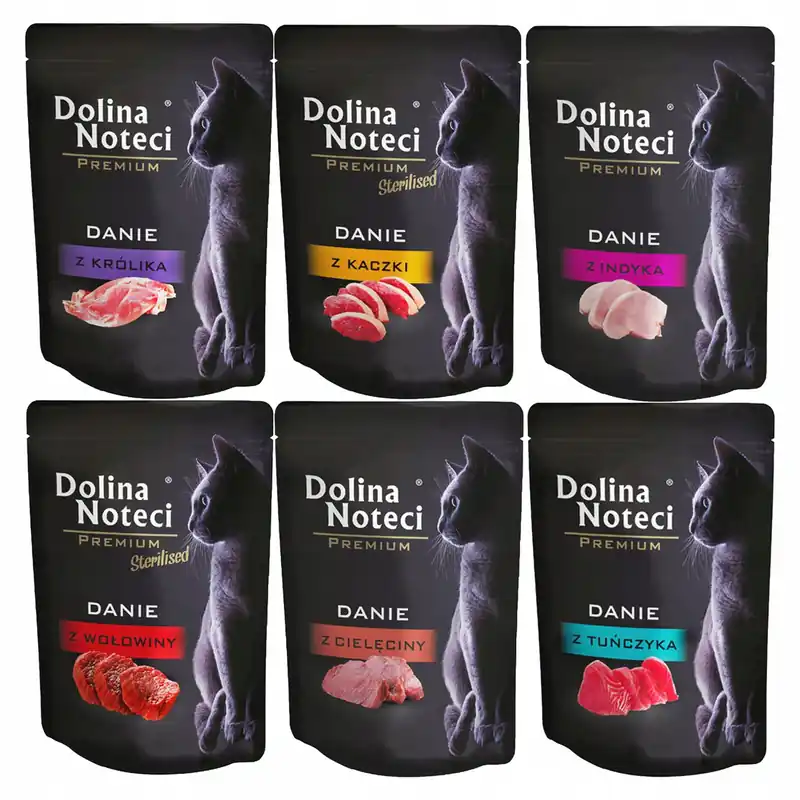 Dodaj do koszyka DOLINA NOTECI Premium Danie mokra karma dla kota mix smaków 200 x 85g