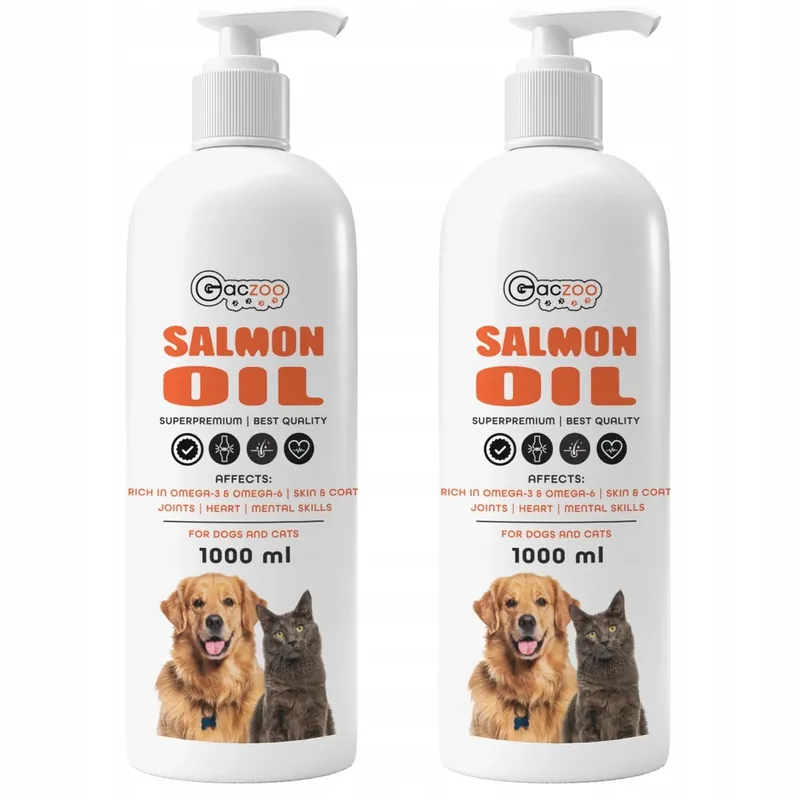 Gaczoo Olej z łososia dla psa i kota Omega Salmon Oil 2 x 1000ml Tylko dziś