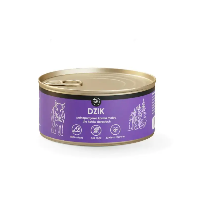 Popularny WOW!PETS - Mokra karma dzik 88% dla kota, 300g