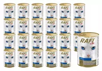 Do wyczerpania zapasów RAFI Karma mokra dla kota Ryba 24x415g
