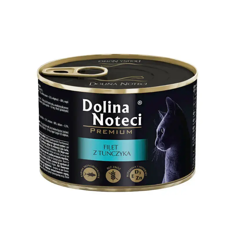 Nowy DOLINA NOTECI Premium - mokra karma dla kota, filet z tuńczyka, 185g
