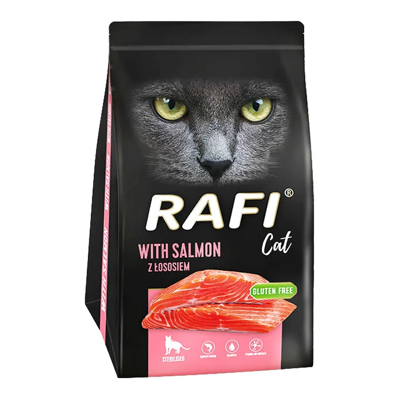 Bezpieczne zakupy RAFI Karma sucha dla kota Łosoś 1,5 kg