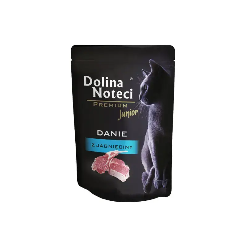 Szybka dostawa DOLINA Noteci Premium Junior Danie z Jagnięciny dla kociat, saszetka 85g