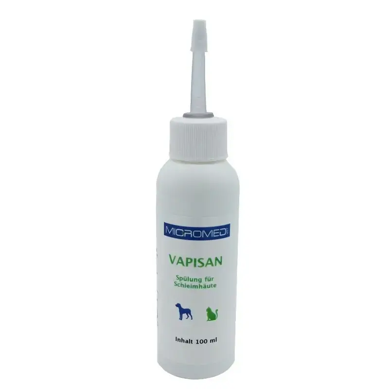 Micromed Vapisan - płyn do przemywania błon śluzowych u psów i kotów, 100ml Super okazja