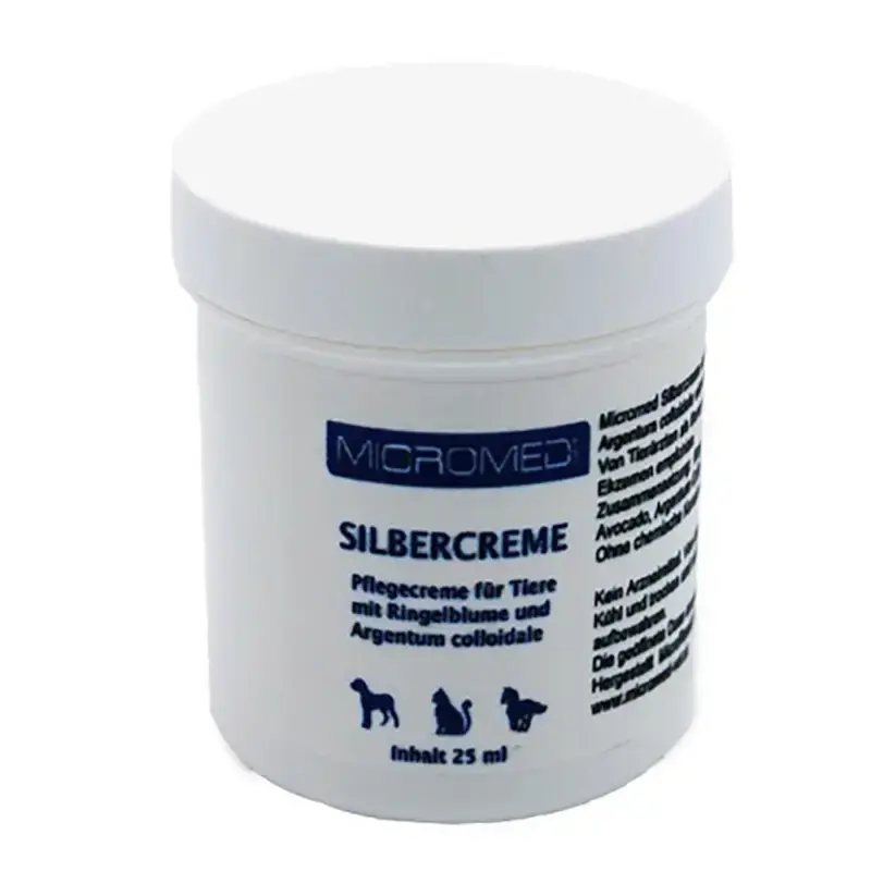 Micromed Vet Silver Creme - krem z jonami srebra na rany i podrażnienia, dla psów, kotów, koni i innych zwierząt, 25ml Cena promocyjna