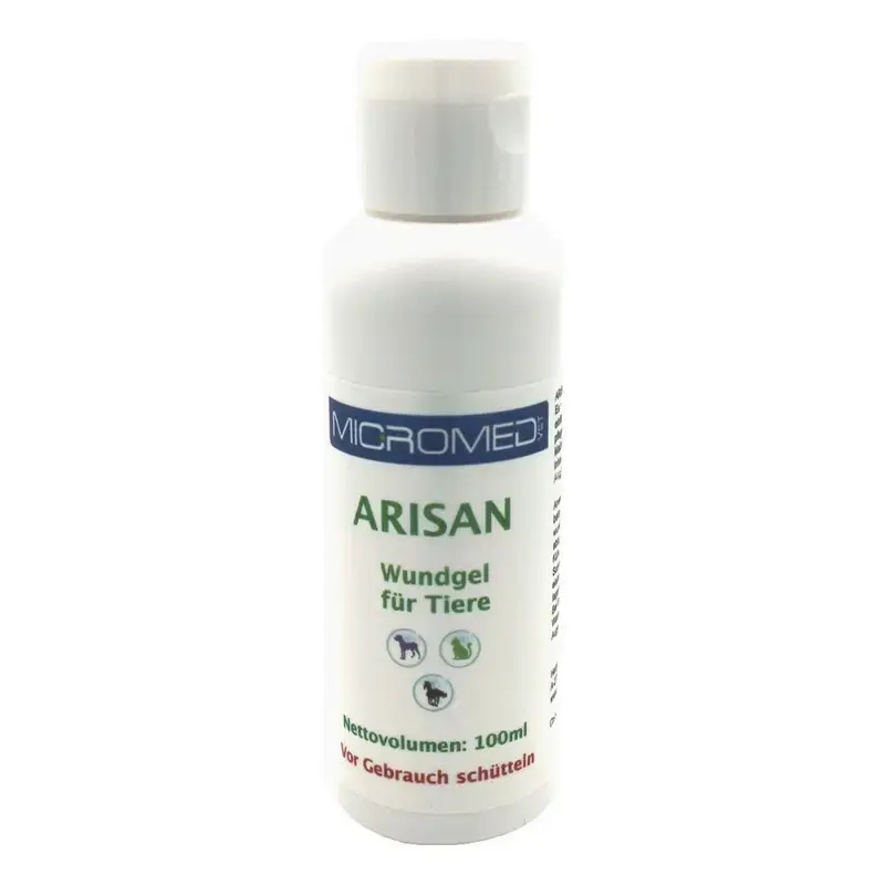 Tani Micromed Vet Arisan - specjalistyczny hydrożel na rany dla psów, kotów i koni, 100ml