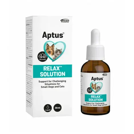 Zniżka APTUS RELAX SOLUTION - Płyn uspokajający dla małych psów i kotów, 30ml