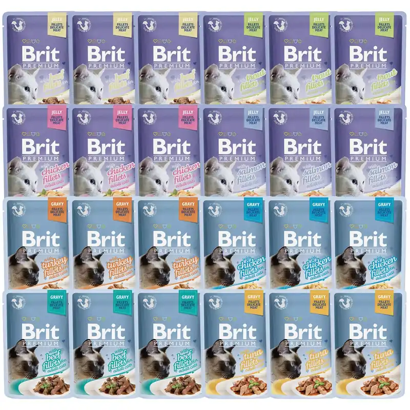 Brit Family Plate 24 x 85g mix mokra karma dla kota Nie przegap