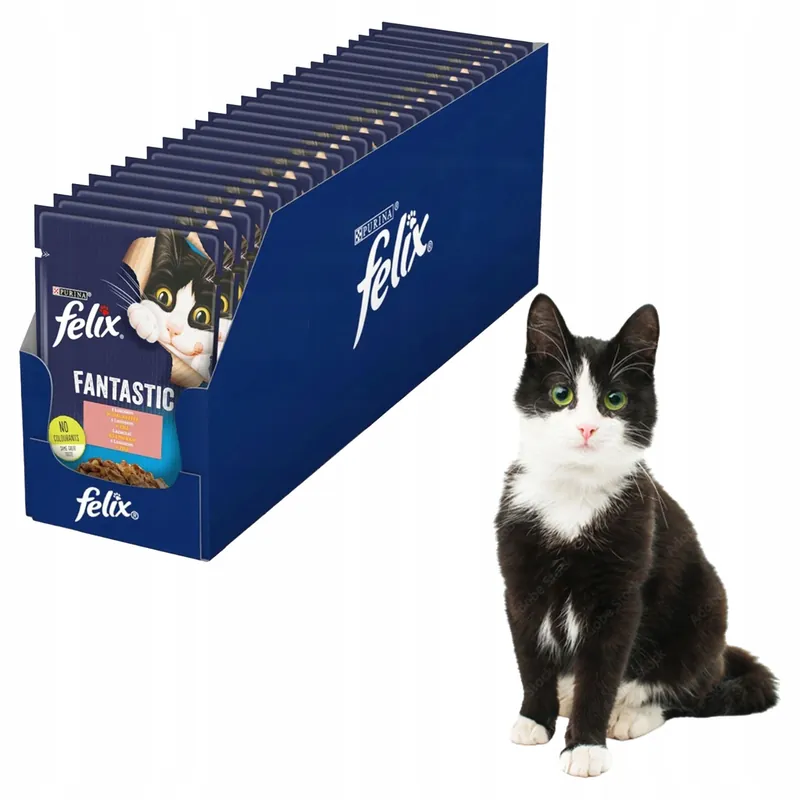 PURINA Felix Fantastic karma mokra dla kota Łosoś 26 x 85g Premium