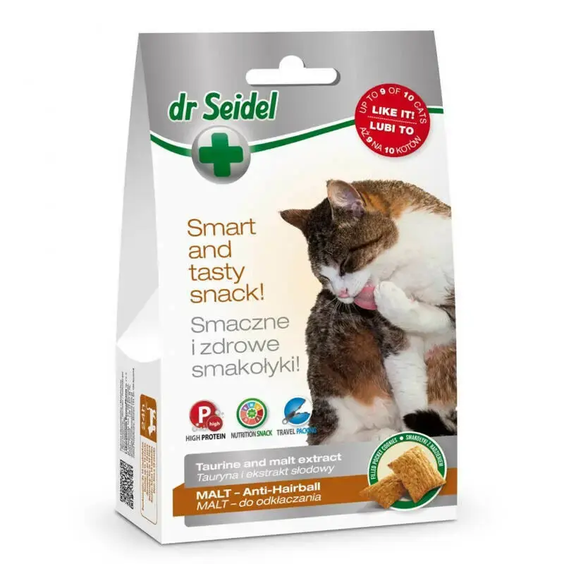 Okazja DR SEIDEL - Smakołyki odkłaczające (Malt) dla kotów 50g