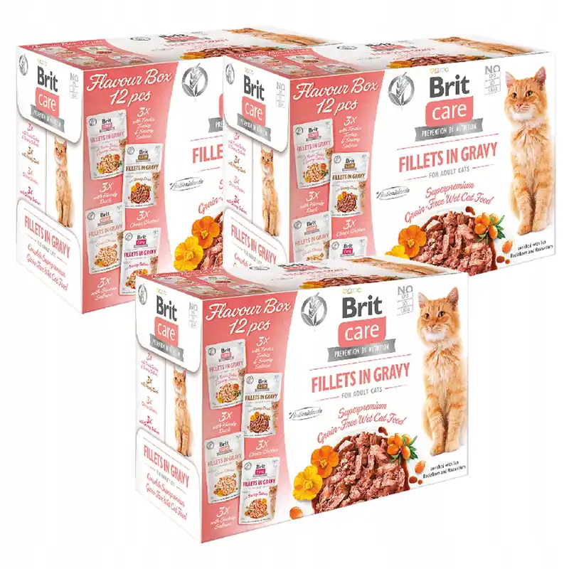 Kup teraz Brit Care Fillets in Gravy 36 x 85g mix mokra karma dla kotów
