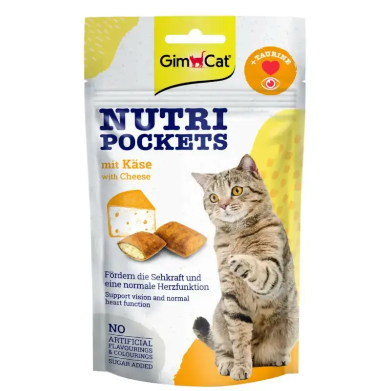 Szybka dostawa GIMCAT NUTRI POCKETS SER+TAURYNA - przysmak dla kota 40g