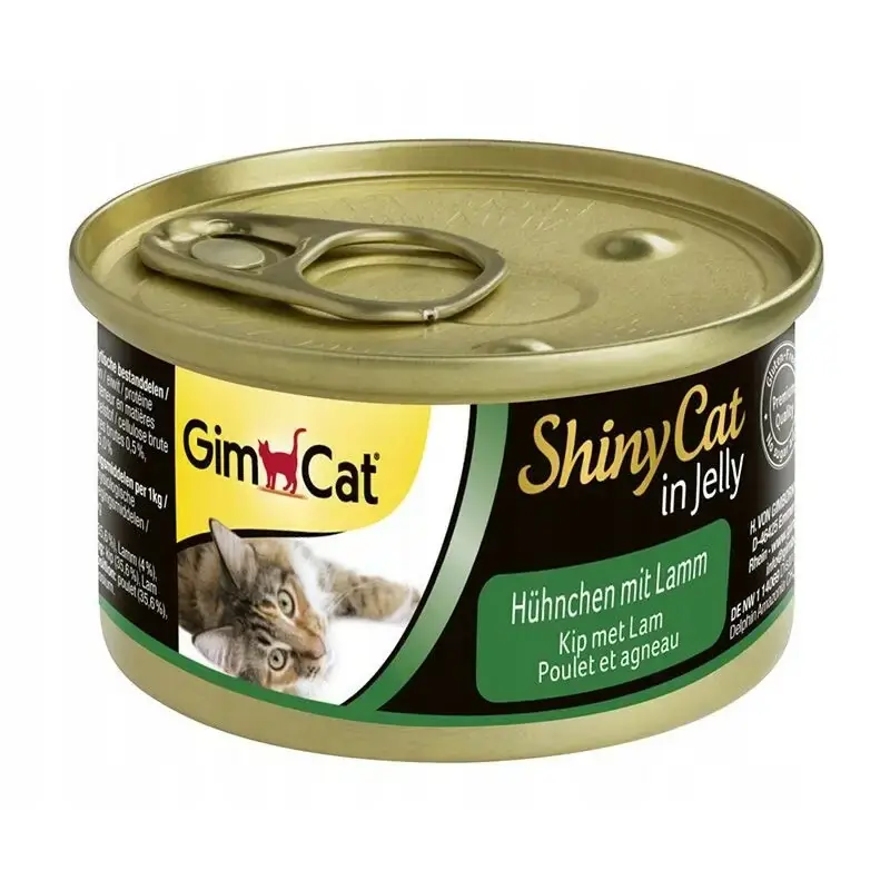 GIMCAT SHINYCAT JELLY HUNCHEN&LAMM - kurczak z jagnięciną mokra karma dla kotów 70g Ograniczona ilość
