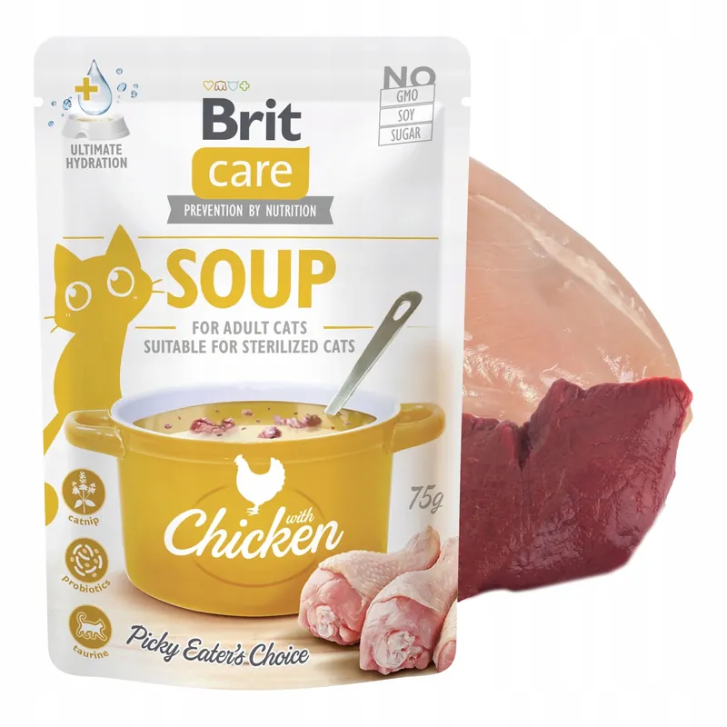 Kup online Brit Care Soup 75g Chicken mokra karma dla kota w formie zupy
