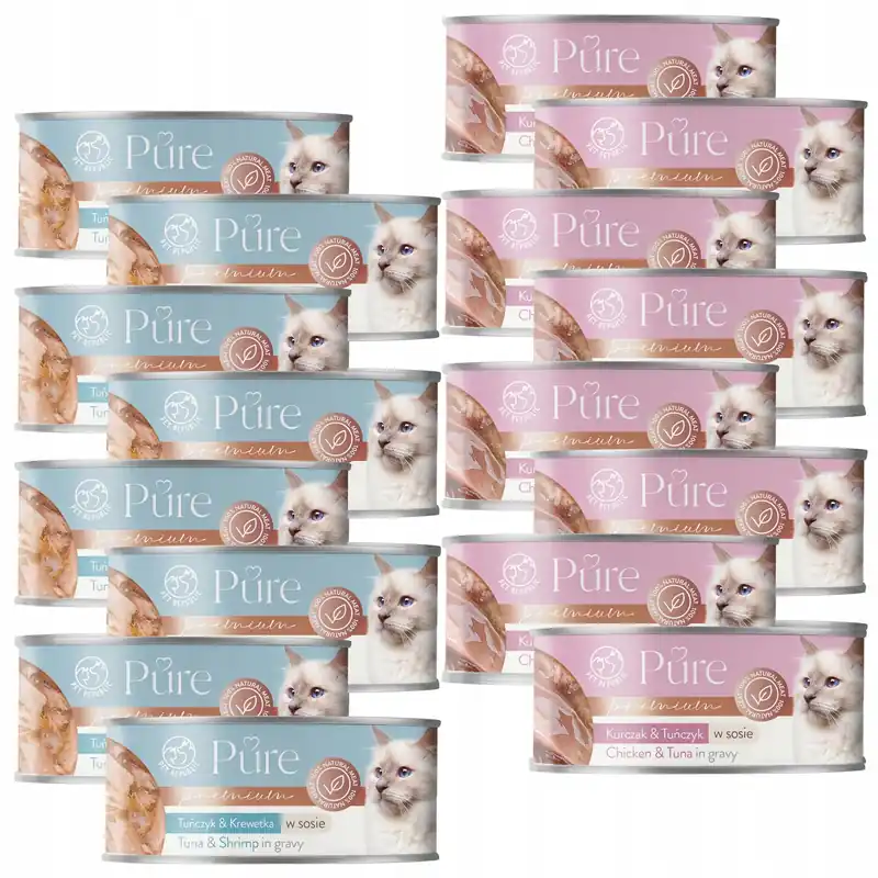 Do wyczerpania zapasów PET REPUBLIC Pure karma mokra dla kota mix smaków 16 x 80g