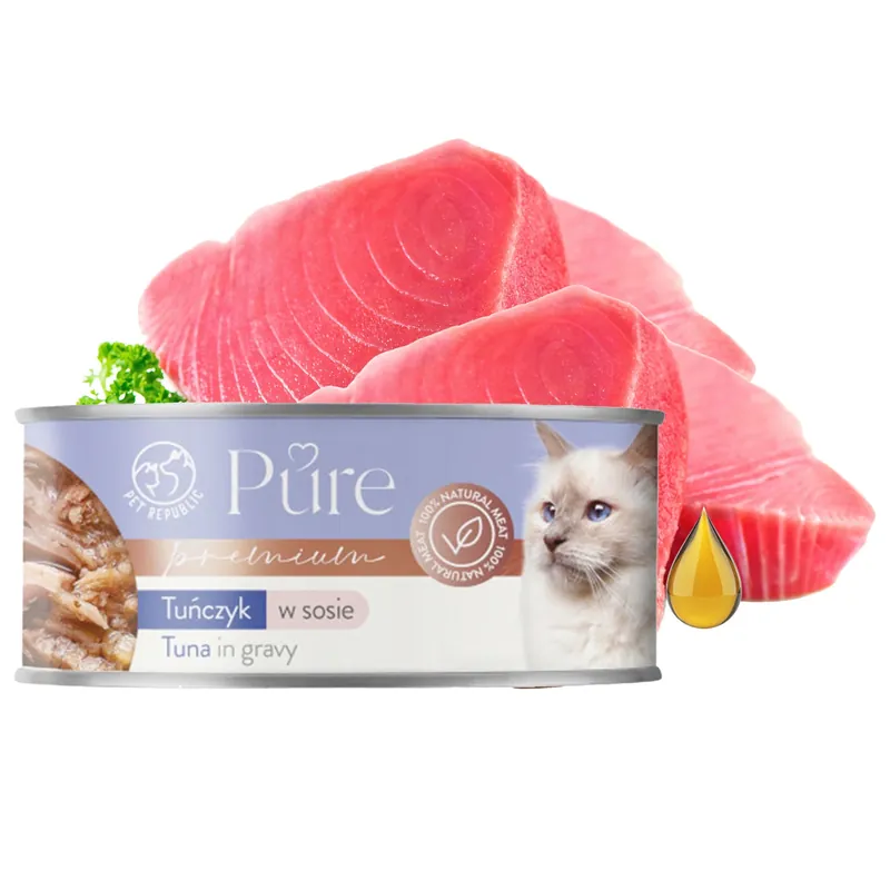 PET REPUBLIC Pure karma mokra dla kota Tuńczyk 80g Najlepsza cena