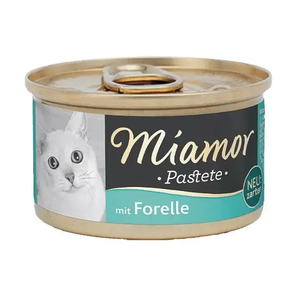 Kup online MIAMOR PASTETE - pstrąg karma mokra dla kota puszka 85g
