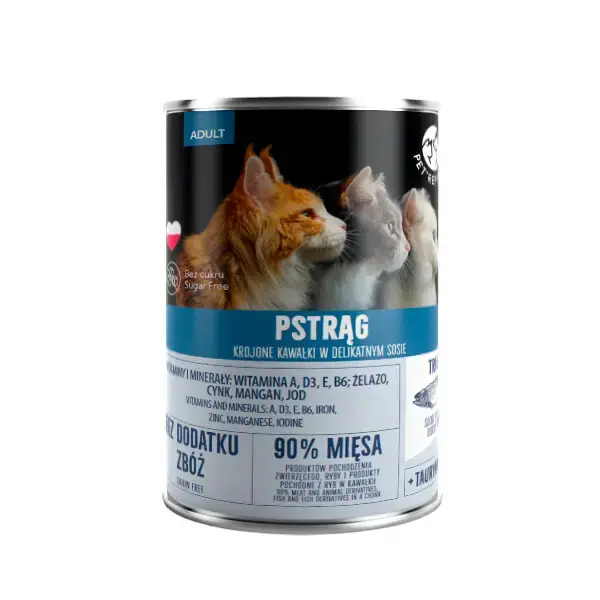 Ostatnia szansa PET REPUBLIC pstrąg - mokra karma dla kota puszka 400g