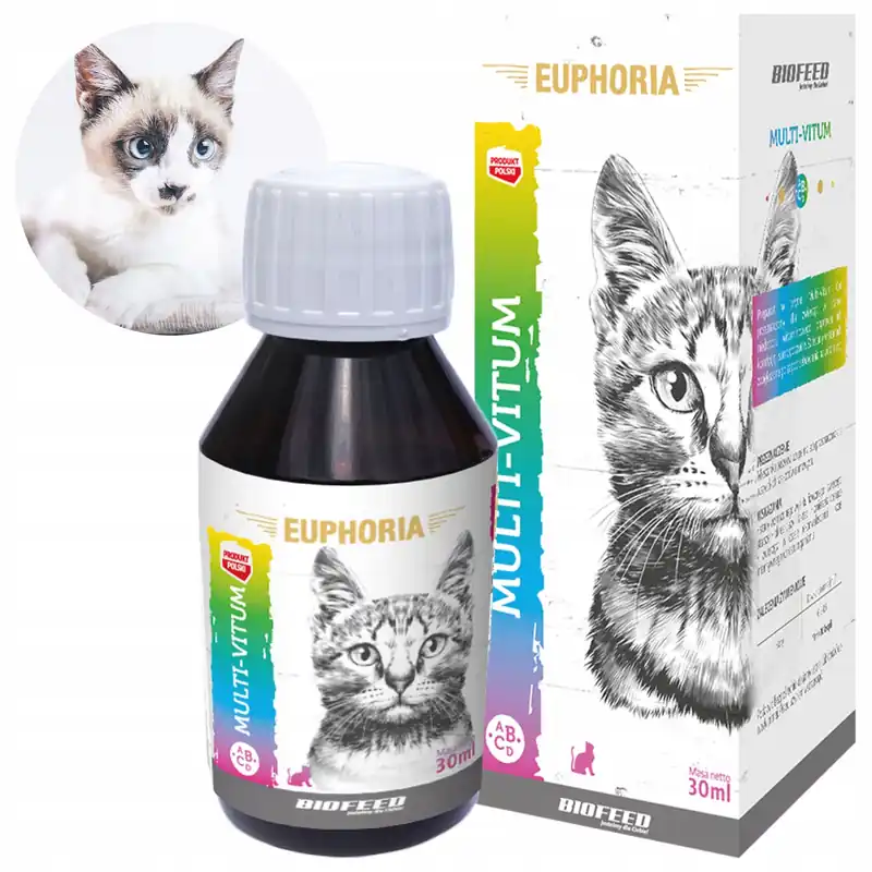 Niska cena BIOFEED Euphoria Multi-Vitum Multiwitamina dla kota 30ml