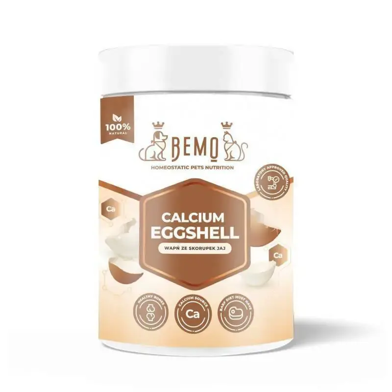 BEMO Calcium Eggshell wapń ze skorupek jaj dla psa i kota 350g Ostatnia szansa