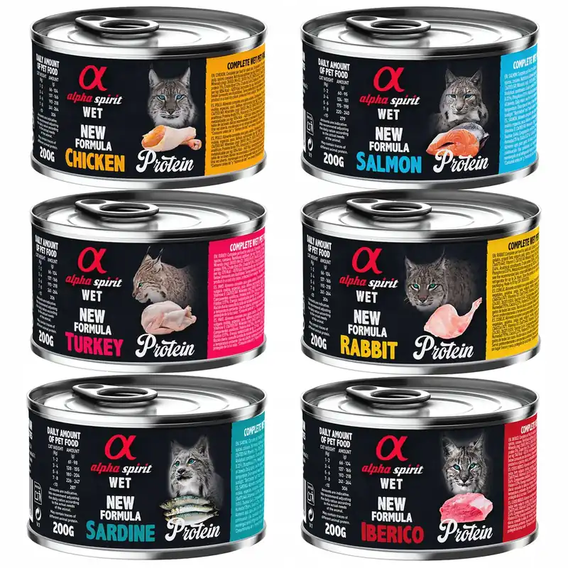 Okazja ALPHA SPIRIT MONO Protein Karma mokra dla kota mix 6 x 200g