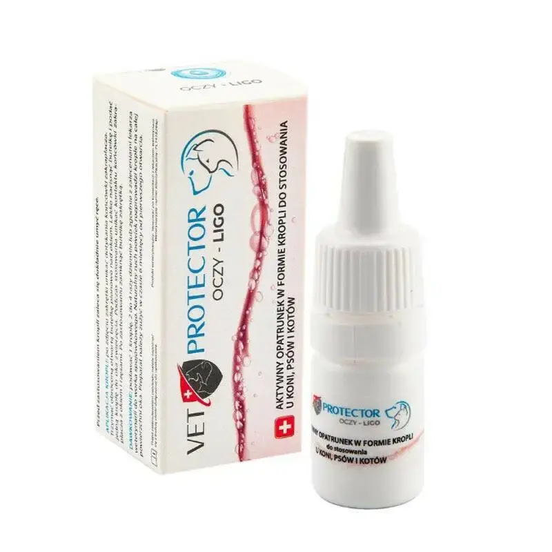 Vet Protector® oczy Ligo - krople do oczu dla psów, kotów i koni, 3ml Bezpieczna płatność