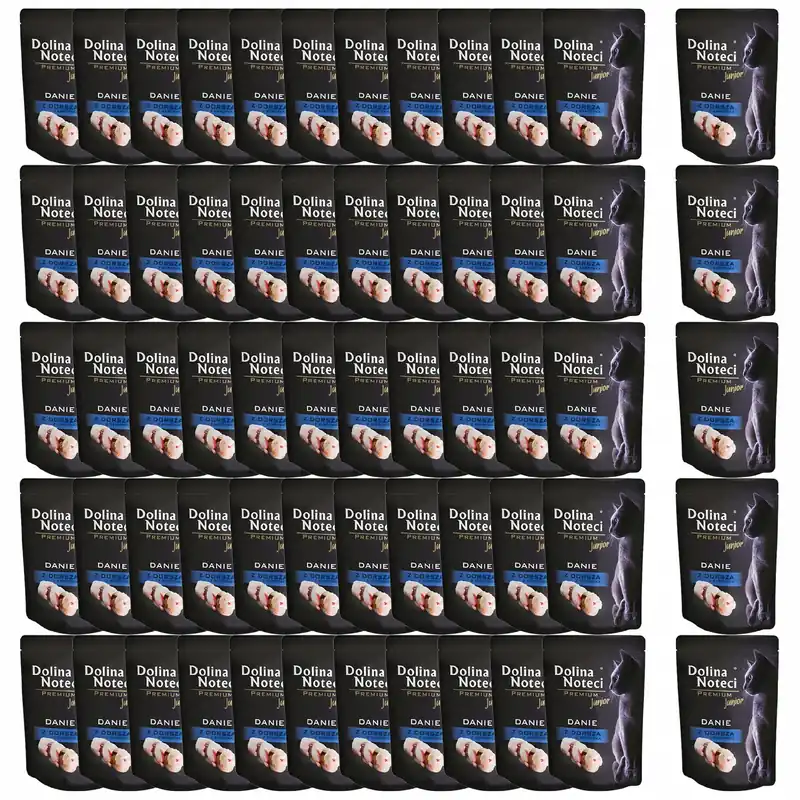 Dolina Noteci Premium 60 x 85g dorsz karma mokra dla kociąt Nowy