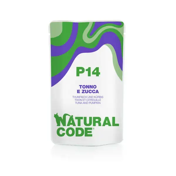 NATURAL CODE P14 saszetka 70g tuńczyk z dynią, mokra karma dla kota Wyjątkowa oferta