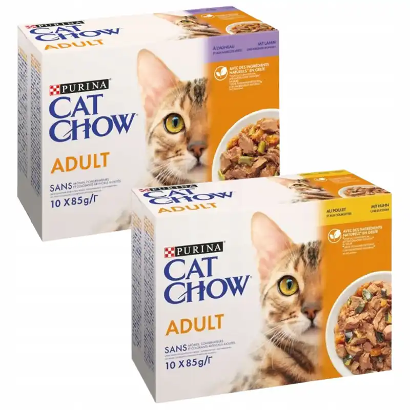 Purina Cat Chow Adult mokra karma dla kota Mix Smaków 20 x 85g Cena promocyjna