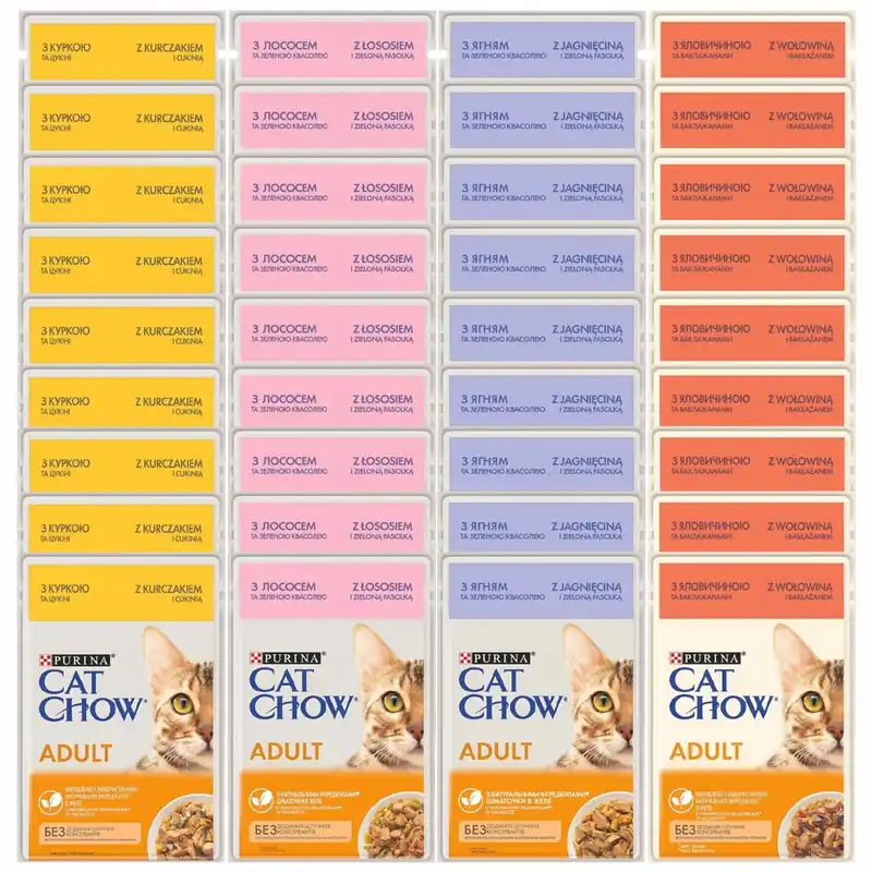 Oferta Purina Cat Chow mokra karma dla kota w galaretce Mix Smaków 36 x 85g